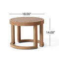 Outdoor Acacia Wood Side Table, 18