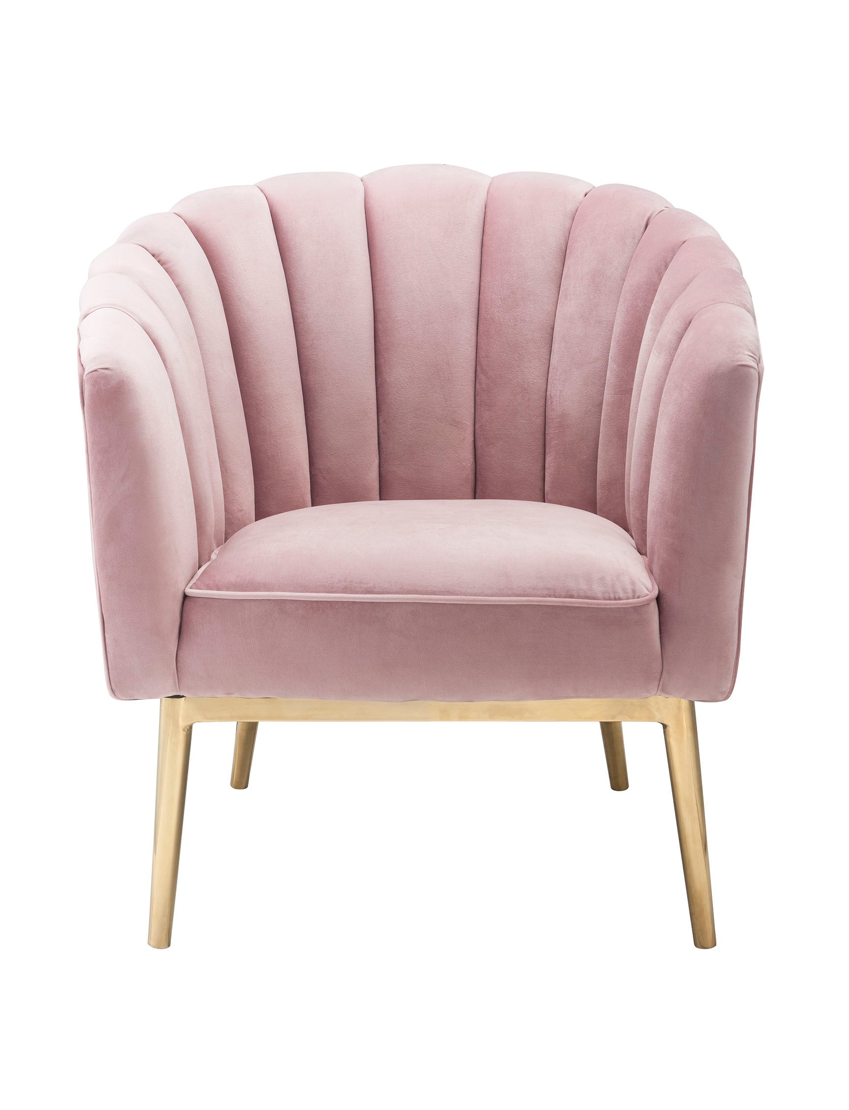 Blush Pink And Gold Tufted Accent Chair Pink Primary Living Space Wood Fabric
