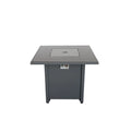 25'' H X 30'' W Steel Outdoor Fire Pit Table With Lid Gray Modern Steel