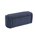 Coolmore Storage Ottoman,Bedroom End Bench,Upholstered Fabric Storage Ottoman With Safety Hinge, Entryway Padded Footstool, Ottoman Bench For Living Room & Bedroom Navy Navy Primary Living Space Foam Corduroy