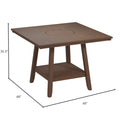 Glimm Brown Gathering Height Table Brown Engineered Wood