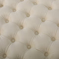 Ottoman Ivory Velvet