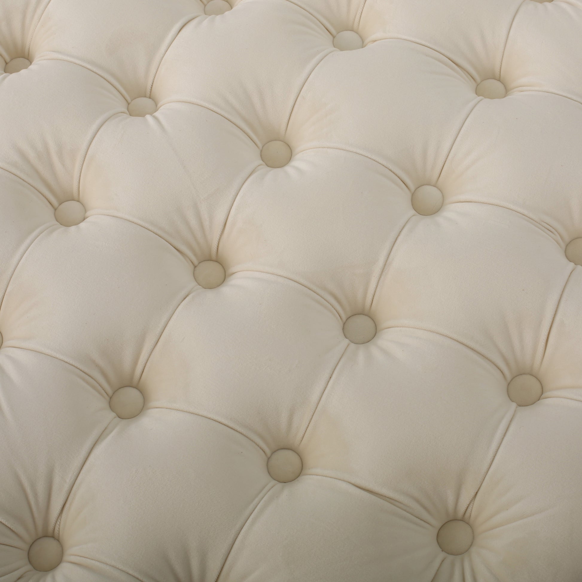 Ottoman Ivory Velvet