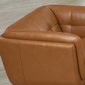 Solana Leather Chair Cognac Down Filling Genuine Leather