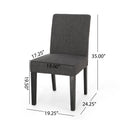 Dining Chair Charcoal Fabric