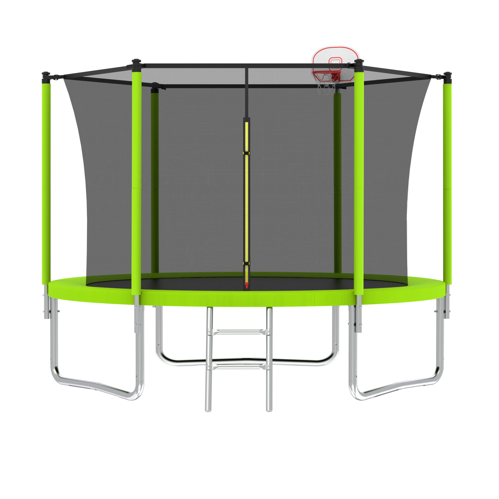 8Ft Trampoline Green Green Metal