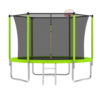 8Ft Trampoline Green Green Metal