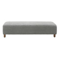 Comfortable Ottoman, Grey Grey Polyester Wood Polyester Or Polyester Blend Backless Solid Casual,Modern Pine Rectangle Armless Polyester Polyester