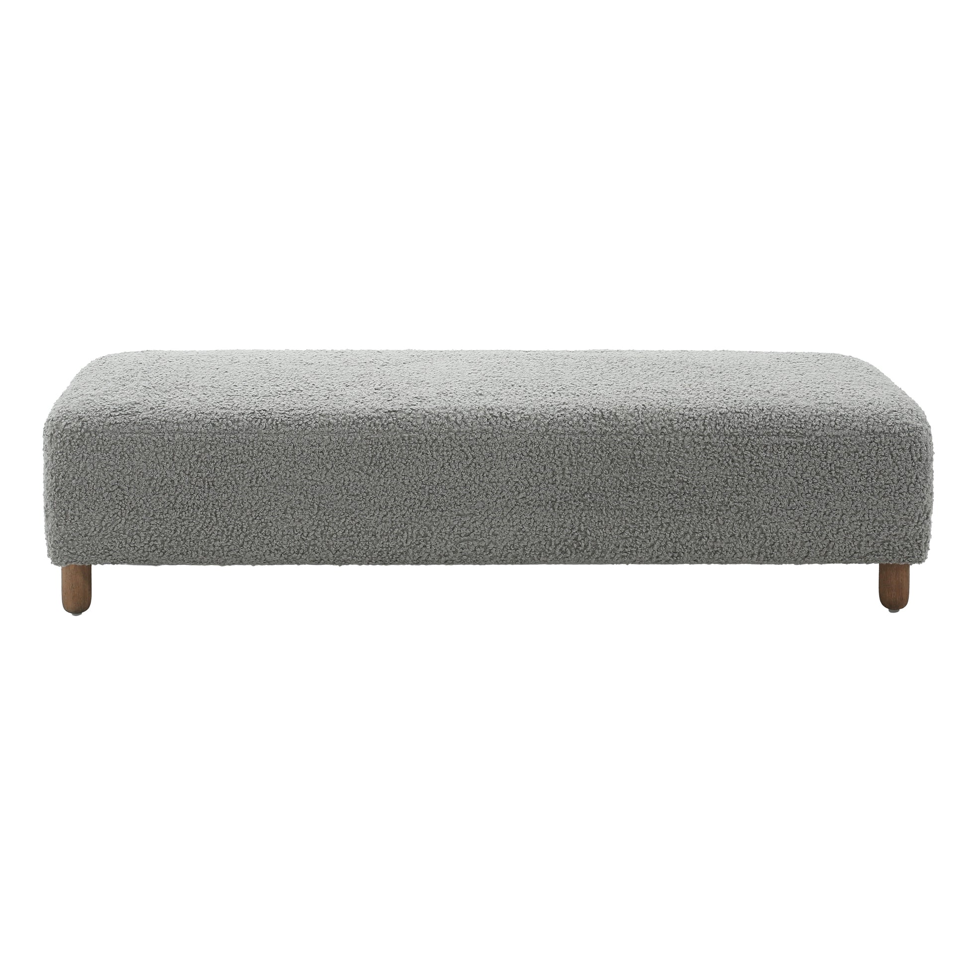 Comfortable Ottoman, Grey Grey Polyester Wood Polyester Or Polyester Blend Backless Solid Casual,Modern Pine Rectangle Armless Polyester Polyester