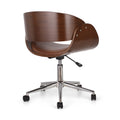 Office Chair Walnut Pu