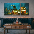 3 Panel Happy Halloween Canvas Prints Pumpkin Lantern Wall Art For Bedroom Living Room Paintings Canvas Prints Festival Gift Stretched And Framed Ready To Hang 2432Inch Thickness 1.5Inch Multicolor Halloween Modern Canvas