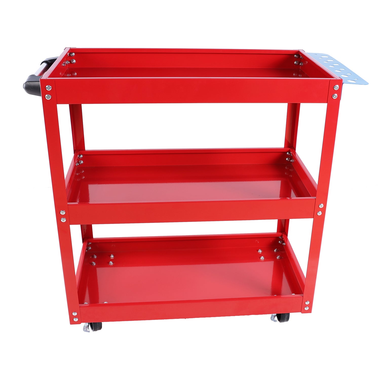 Tool Cart on Wheels, 3 Tier Rolling Mechanic Tool red-abs+steel(q235)