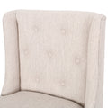 Vienna Contemporary Fabric Tufted Wingback 31 Inch beige-fabric