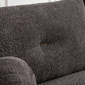 Lamb'S Wool 2 Seater Cushion Sofa 90'' Comfortable Sofa For Living Room Bedroom And Other Casual Spaces Lamb'S Wool Sofa With 2 Cushions And 2 Ball Pillows. Gray Gray Foam Fabric 2 Seat