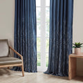 Curtain Panel Only 1 Pc Panel White Blue Polyester