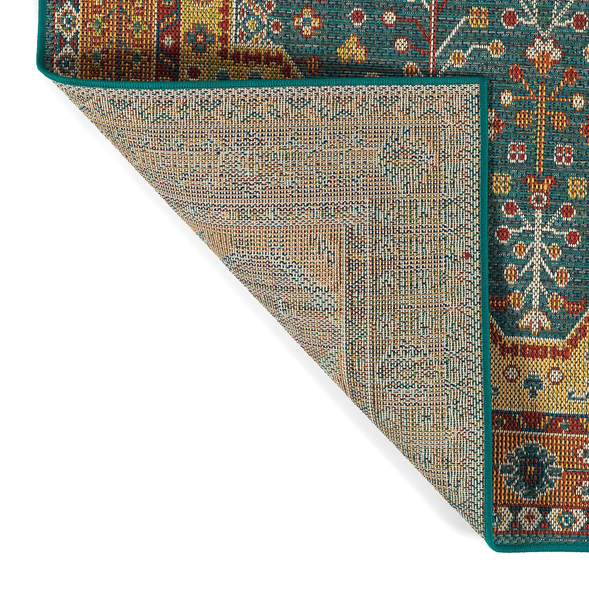 Traditional, Transitional, Oriental, Medallion, Border, Cut Pile 3'6" X 5'6" Rectangle Area Rug Multi Polypropylene