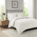 Microcell Down Alternative Comforter Mini Set Queen Ivory Microfiber