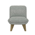 Emerse Gray Armless Accent Chair Gray Foam Solid Wood