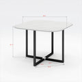 Modern 5 Pieces Dining Table Set, Square Dining Table With 4 Chairs For Dining Room, Kitchen Black Pu Leather