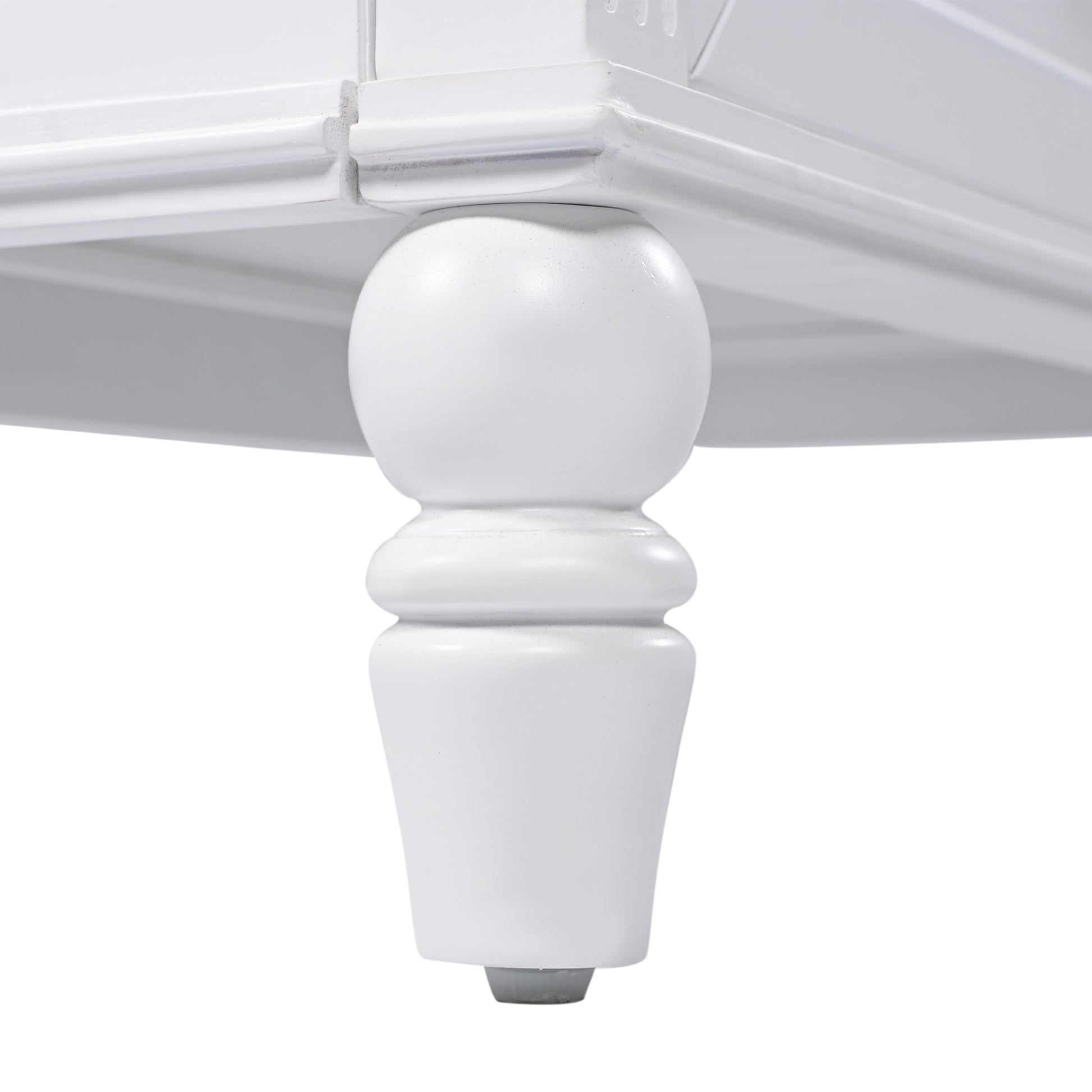 30" Bathroom Vanity With Sink, Bathroom Cabinet With A Door, Three Drawers, Solid Wood Legs & Mdf Board, Adiustable Foot Pads, White White Mdf