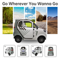 All Weather Protection: Fully Enclosed Design For Safer Travels White Abs Pc