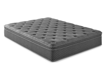 13" Quilted Eurotop Hybrid Twin Xl Mattress, Plush Gray Foam Spring Twin Xl