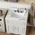 31 Inch Marble Vanity Top, Bathroom Vanity Top With Undermount Rectangular Middle Sink And 4