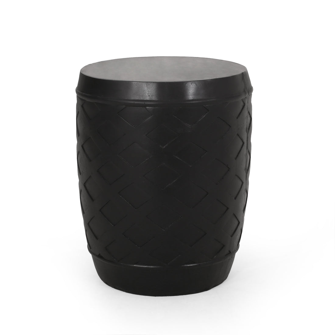 Side Table Black Concrete