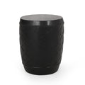 Side Table Black Concrete