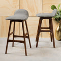 Bar Chair Light Gray Fabric