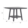 Glimm Gray Gathering Height Table Gray Engineered Wood