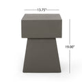 Aesop Side Table - Light Gray Magnesium Oxide