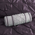 7 Piece Tufted Comforter Set Plum Queen Queen Plum Polyester