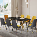 Large Modern Minimalist Rectangular Dining Table With 0.39 