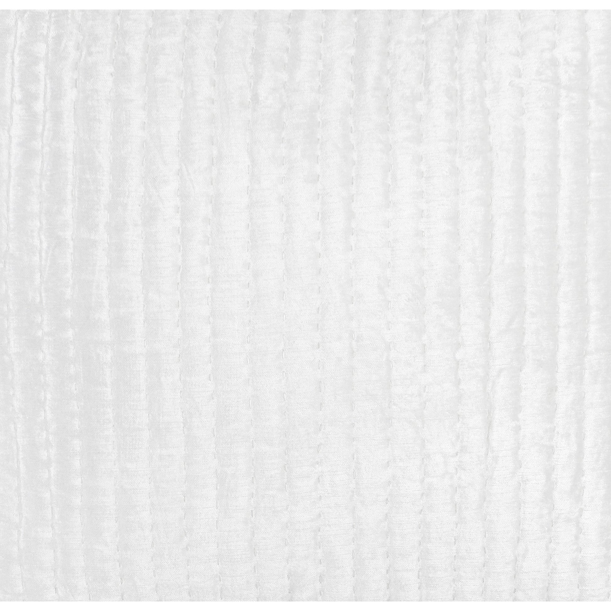 Lipa 26 Inch Square Classic Handmade Euro Pillow Sham, Rayon Velvet, Ivory White Velvet