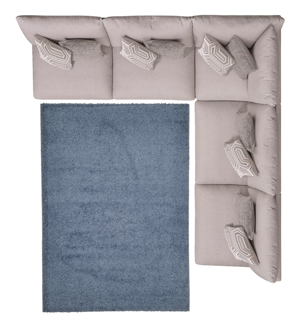 Shaggy Area Rugs, Carpets For Livingroom, 5X7 Area Rugs ,Shaggy Light Blue Rectangle 5&7 Light Blue Contemporary Abstract Polypropylene