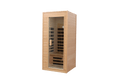 Hemlock One Person Far Infrared Roof Embedded Indoor Sauna Room Natural Metal & Wood