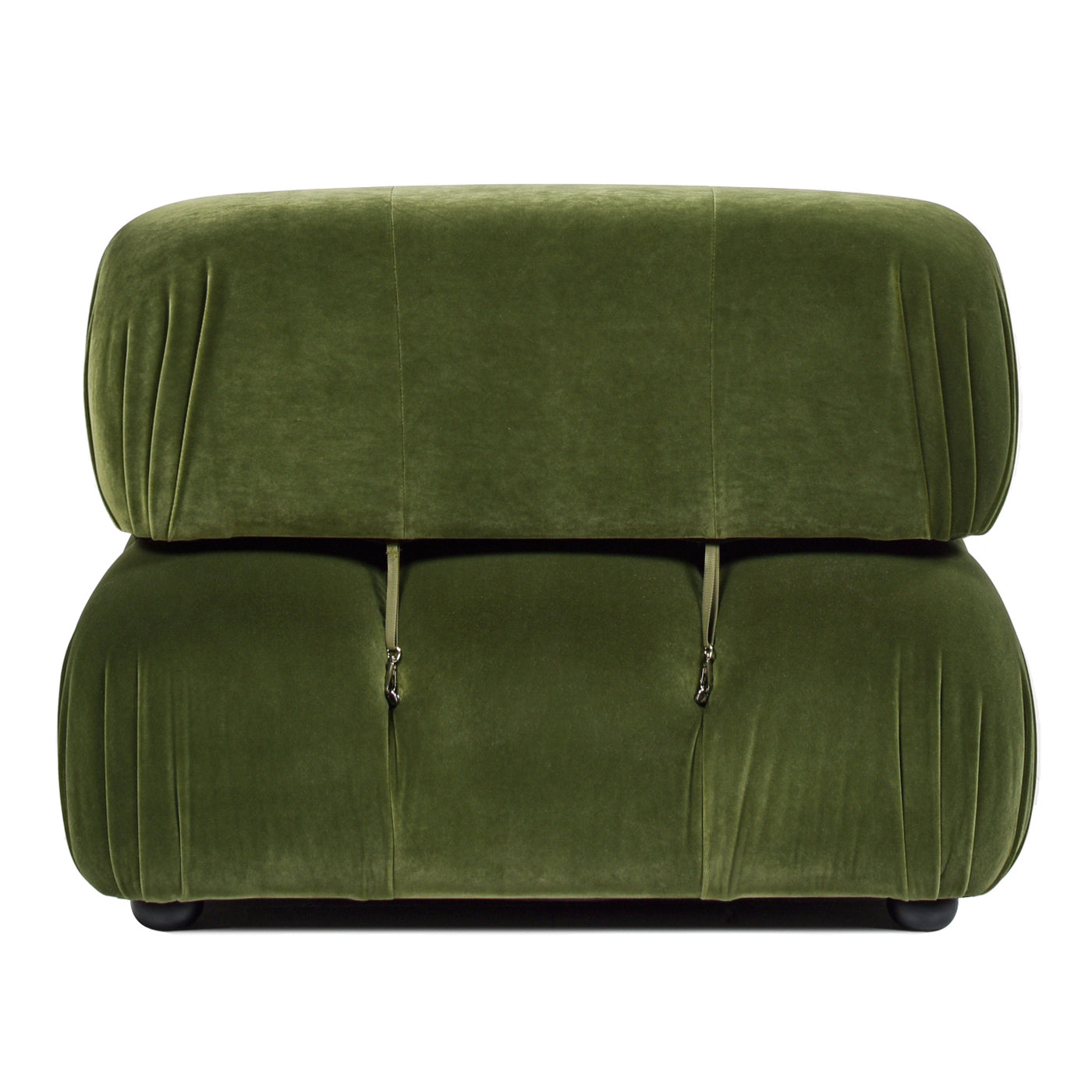 Marcel 36" Bubble Modular Modern Lounge Arm Chair, Olive Green Performance Velvet Olive Green Foam Velvet