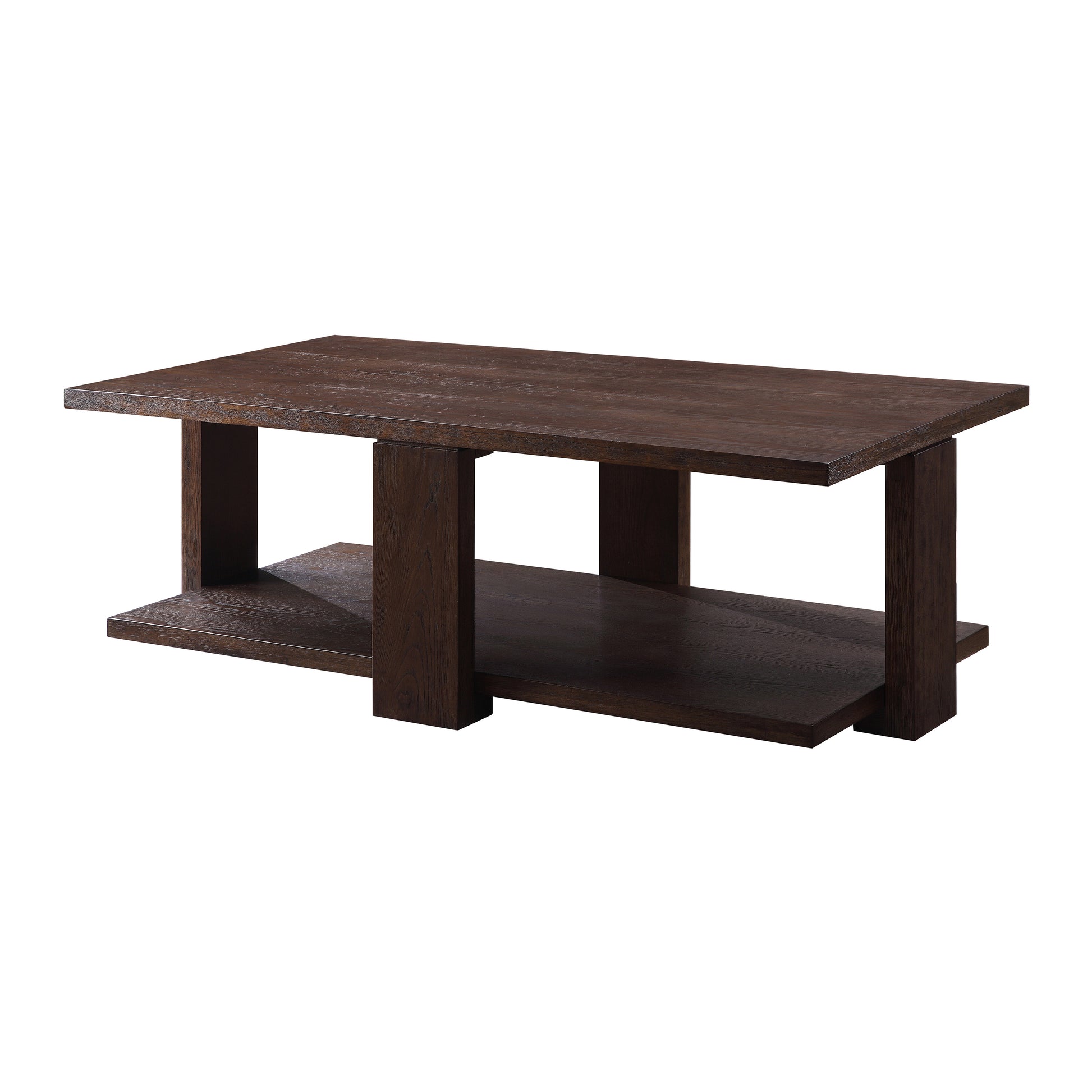 Walnut Coffee Table With Straight Leg Walnut Primary Living Space Poplar Rectangular Shelves Coffee & End Tables Rectangular Wood Sled