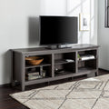 Modern Transitional 3 Shelf Open Storage 70