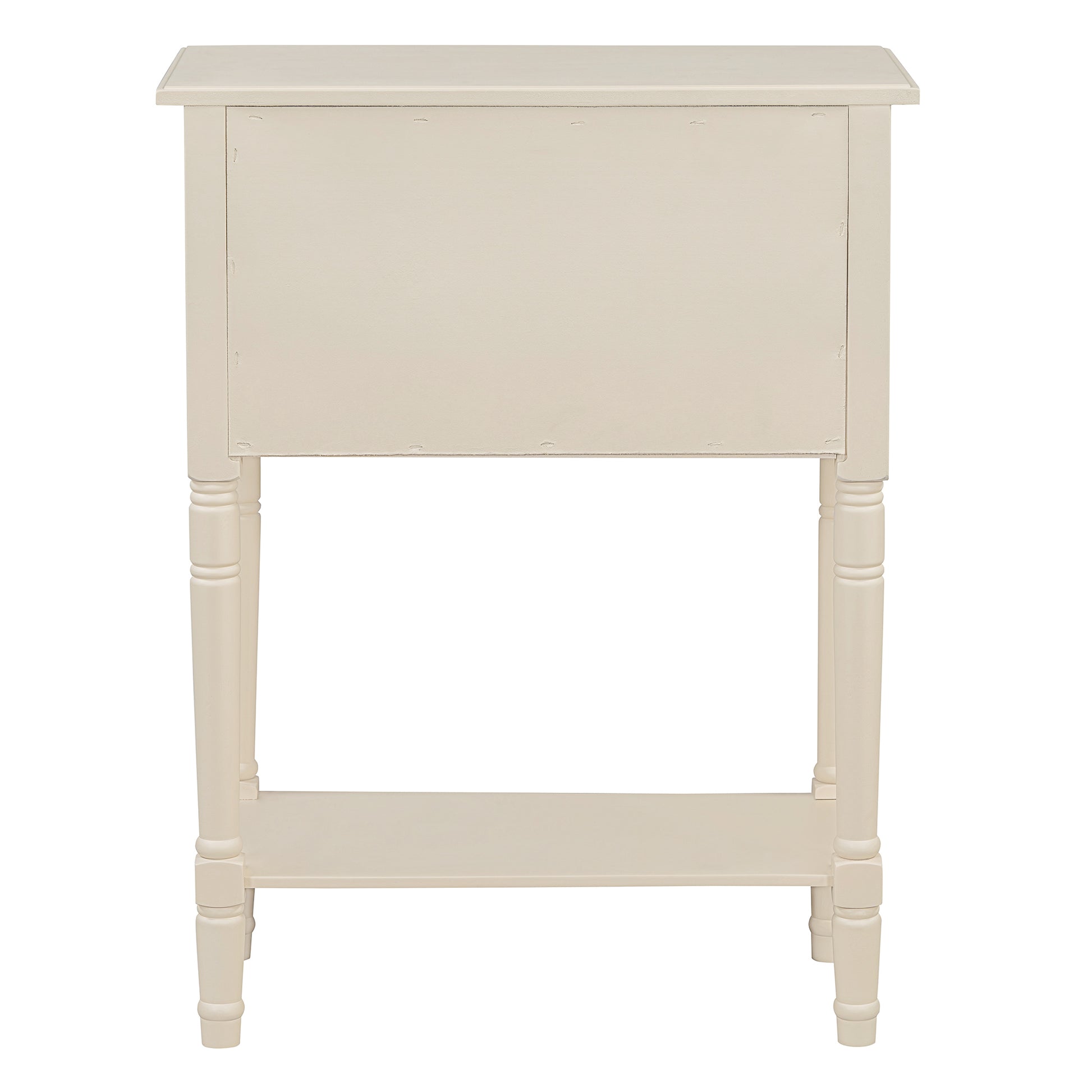 Narrow Console Table, Slim Sofa Table With Three Storage Drawers And Bottom Shelf Beige Beige Solid Wood Mdf