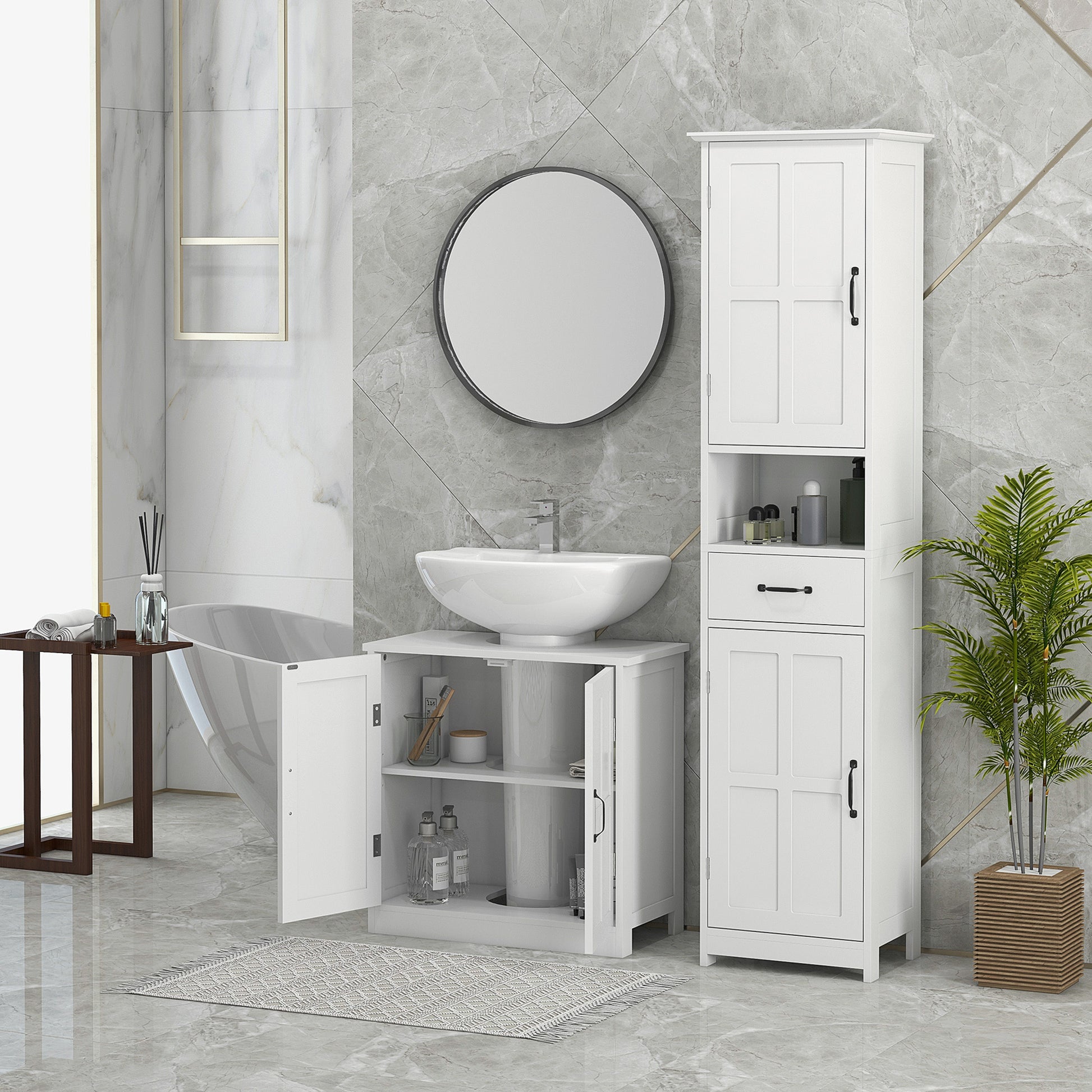 Bathroom Sink Cabinet, Pedestal Sink Cabinet With