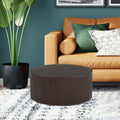 Handmade Round Coffee Table Side Table End Table, Fraxinus Mandshurica Mdf, Smoky Color, 27.55Inch *13.77Inch Smoke Primary Living Space Artsy Round Mdf