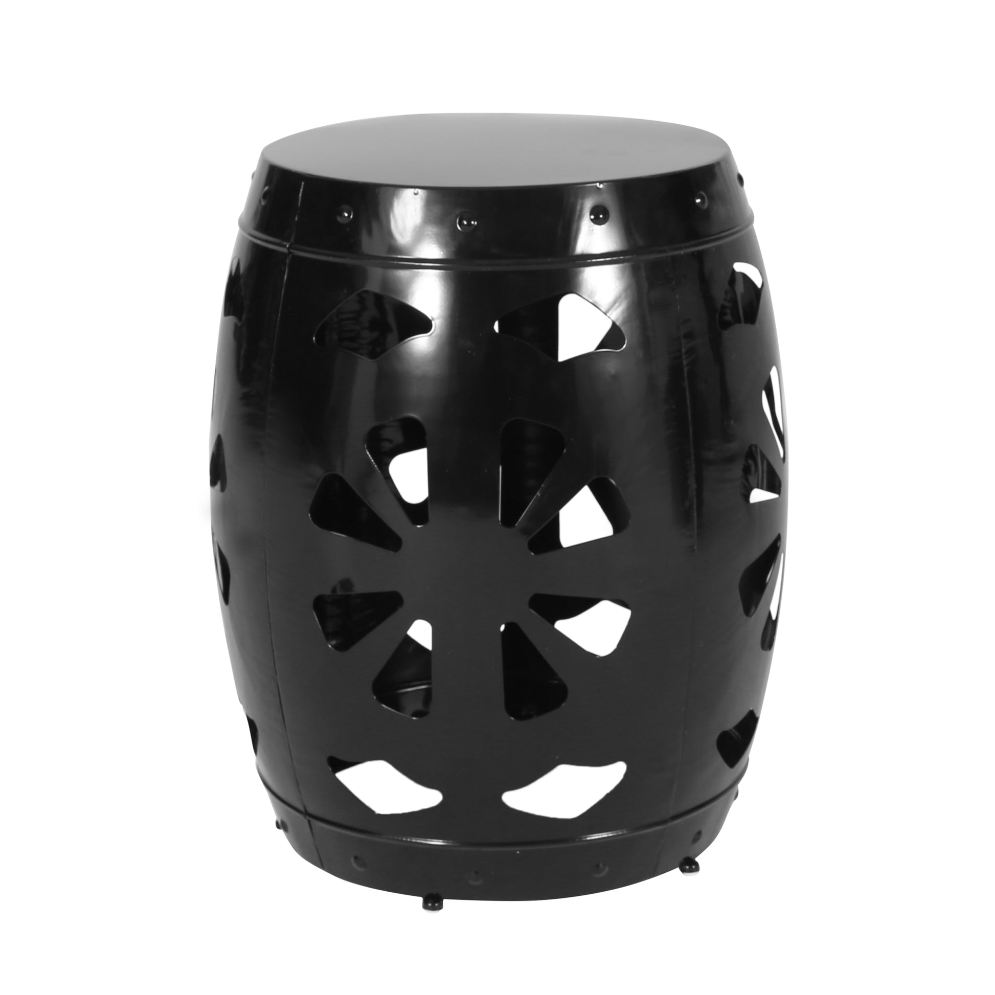 Metal end Table Large black-iron