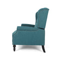 One And Half Seater Recliner Teal Fabric