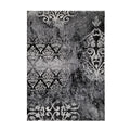 Jersey Area Rugs, Carpets For Livingroom, 7X10 Area Rugs ,1519 Black Grey Rectangle 8&10 Black Grey Contemporary Abstract Polypropylene