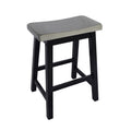 Bar Set Grey Black Rubber Wood