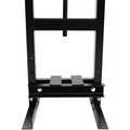 6 Ton Hydraulic Shop Floor Press, With Pressure Gauge Steel H Frame Shop Press With Steel Plates Adjustable Working Table, Black Black Steel
