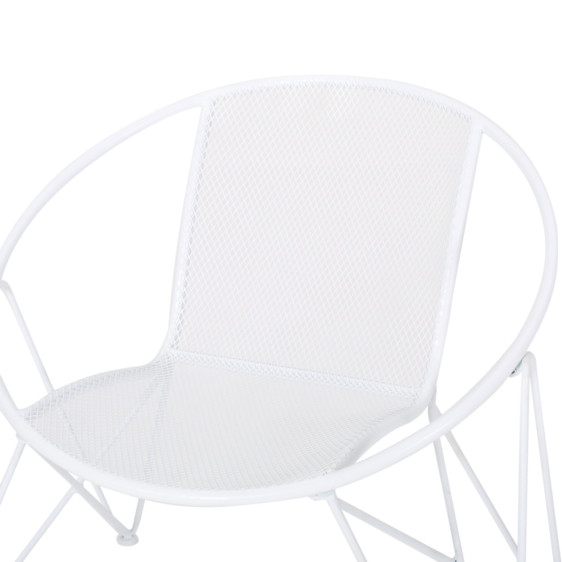 Georgia Chair Set Of 2 White Iron