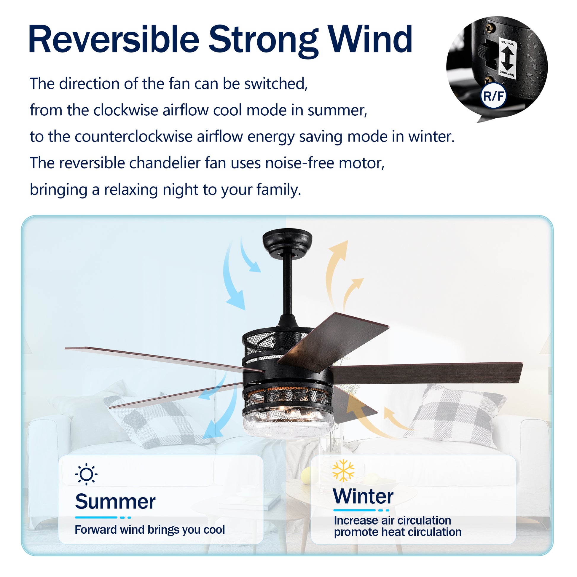 52 Inch 5 Blade Lighted Ceiling Fan With Remote Controlglass Shade Optional Remote Matte Black Matte Black American Design,American Traditional,Classic,Contemporary,Farmhouse Plywood Metal